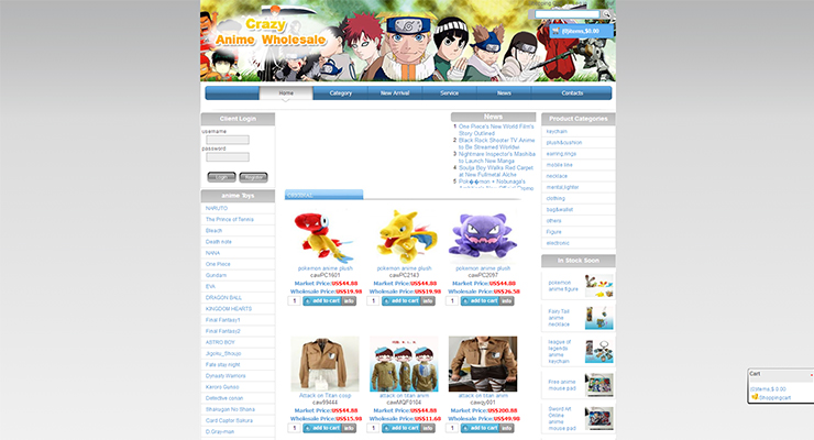 crazy anime wholesale