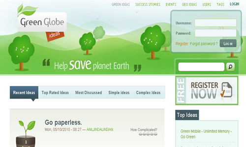 green globe ideas