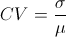 Coefficient-of-Variation