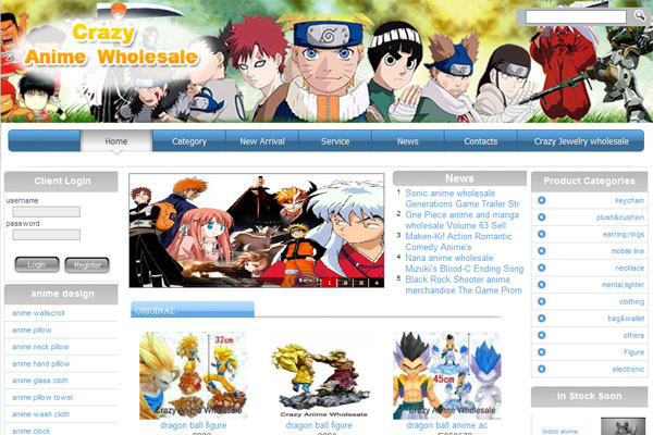 crazy anime wholesale